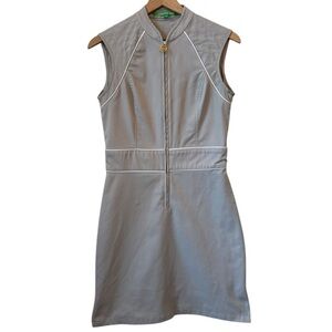 Elegant Gray Sleeveless Dress